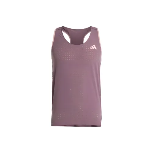 Adidas Бег Майка Мужская Серый Фиолетовый