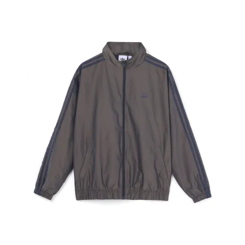 Adidas Originals SKATEBOARDING FIREBIRD Куртка Осенняя Унисекс Темно-Серый Темно-Синий