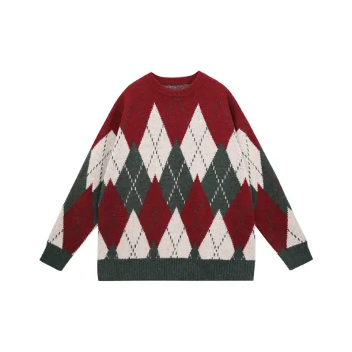 PCMY Свитер Унисекс Рождественский Зеленый