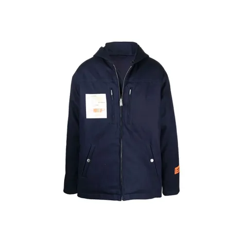HERON PRESTON Темно-синие мужские куртки