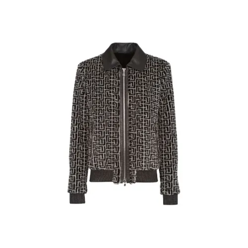 BALMAIN Мужские черные куртки