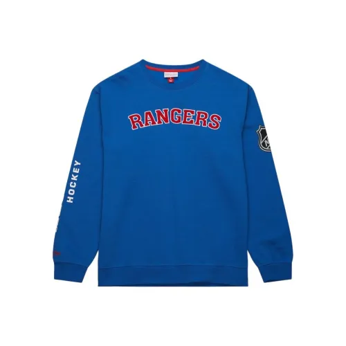 MITCHELL NESS New York Rangers There Спина Толстовка Мужской Синий