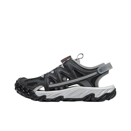 LINING YOUNG Distant Journey Противоскользящие Устойчивые к истиранию Детские Сандалии Черные Серые Подростки