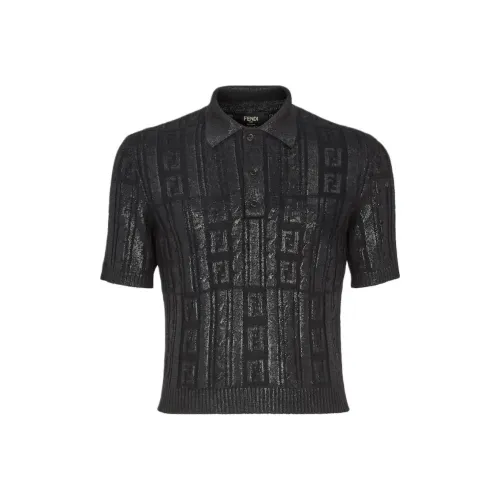 FENDI Мужская черная поло