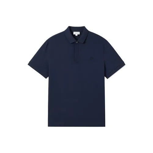 Мужская поло LACOSTE Collaboration темно-синего цвета