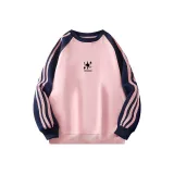 Розовый и темно-синий рукава.