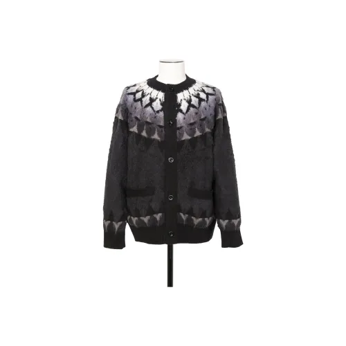 Sacai совместный бренд Черный мужской трикотаж