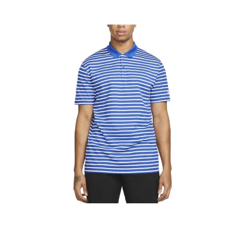 nike Dri Fit Victory Striped GOLF Polo Men's Royal Blue White nike Dri Fit Victory Striped GOLF Поло Мужской Королевский Синий Белый