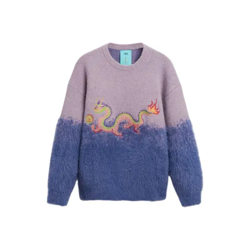 ZARA Трикотаж Мужской Темно-фиолетовый