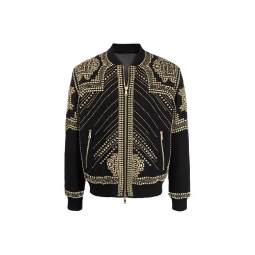 BALMAIN Мужские черные куртки