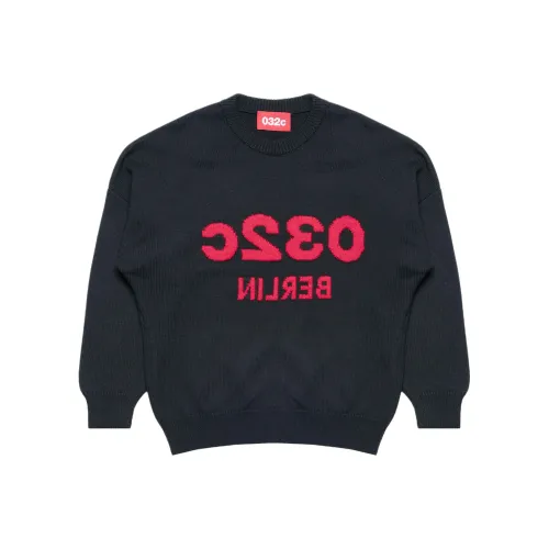 032c Черный Унисекс Свитеры