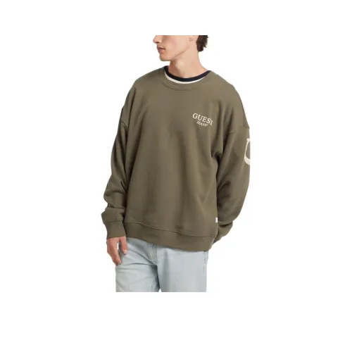 GUESS Зеленый Мужской Свитшот