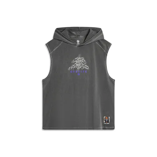 LINING Badfive Майка Мужская Обсидиан Серый Washed