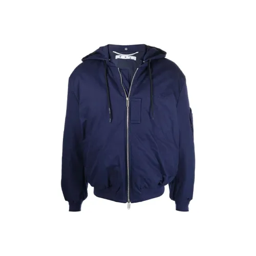 Off Белый FW21 Синий Мужские Куртки