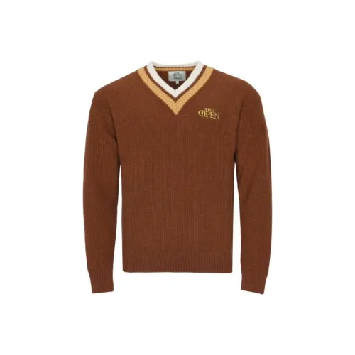 MANORS GOLF APPAREL Коричневый Мужской Свитеры