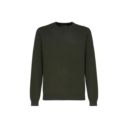 SUN68 Армейский зеленый Мужские Свитера