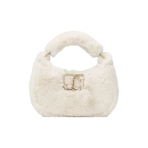 Jimmy Choo Искусственный мех Хобо Сумка Сумка через плечо Мини Женская Латте