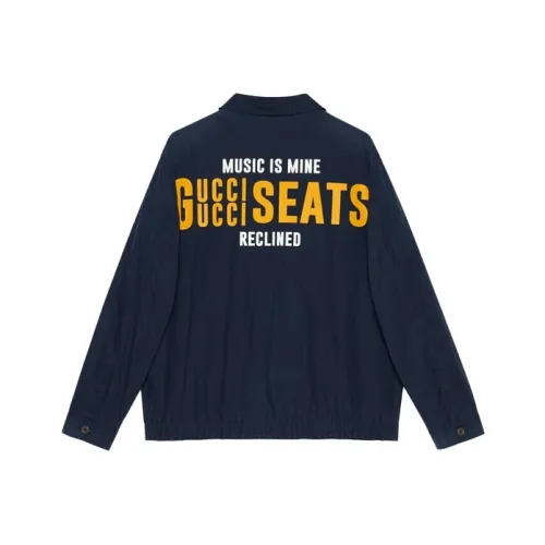 GUCCI Куртки и Пальто Мужской Синий