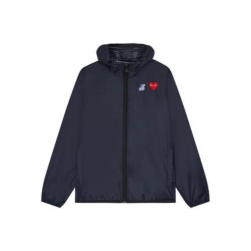 CDG Play CDG Play X K Way Co Branded Синий Унисекс Куртки