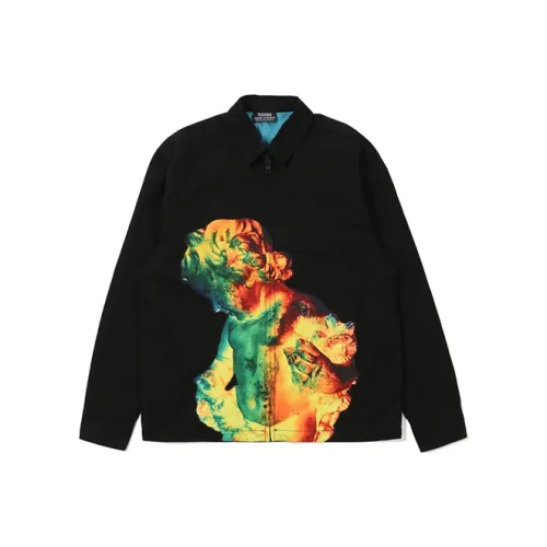 PLEASURES x NEW ORDER Свободный крой Куртка Унисекс Черный