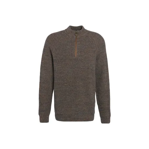 BARBOUR Horseford Полузастежка JUMPER Свитер Мужской Песчаниковый