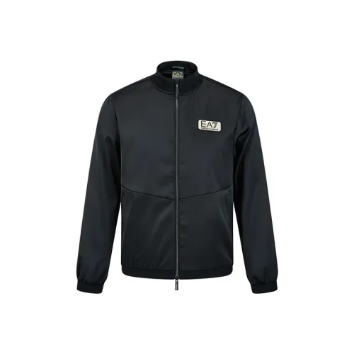 EMPORIO ARMANI EA7 SS22 Куртки и Пальто Мужской Черный