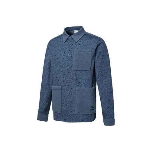 PUMA Blue Men's Jackets PUMA Синий Мужские Куртки