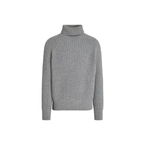 Ermenegildo Zegna Серые Мужские Свитера