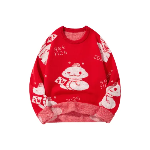 CREAZIONI LA FANTASIA E MOBILE Свитер Унисекс Красный