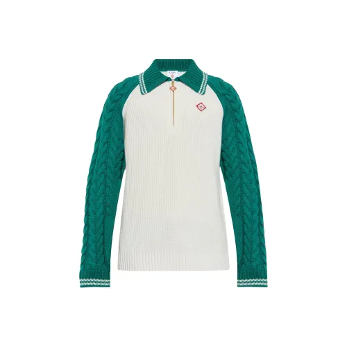 CASABLANCA SS25 Свитер Мужской Лесной Зеленый