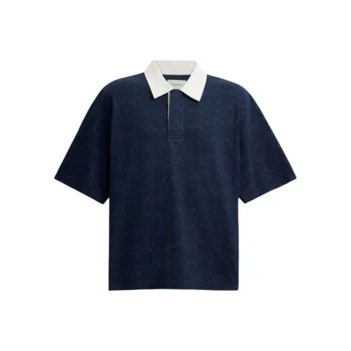 COACH Поло Мужское Морской Синий