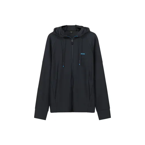 Hugo Boss Темно-синие мужские куртки
