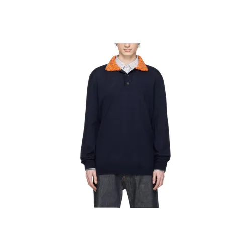 Maison Margiela Мужские Синие Свитера