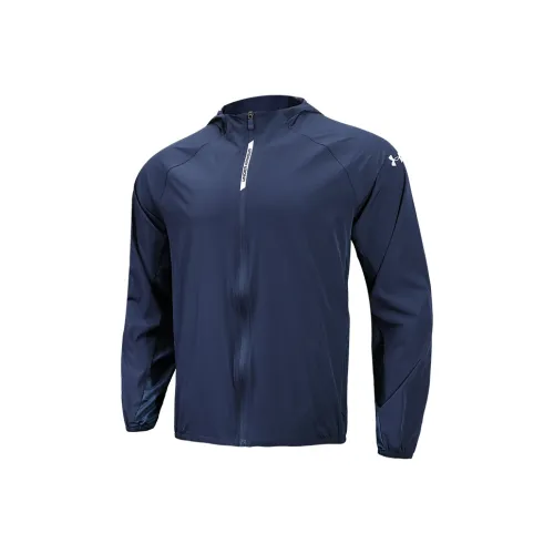 Under Armour Эластичный Коллегиальный Синий Мужские Куртки