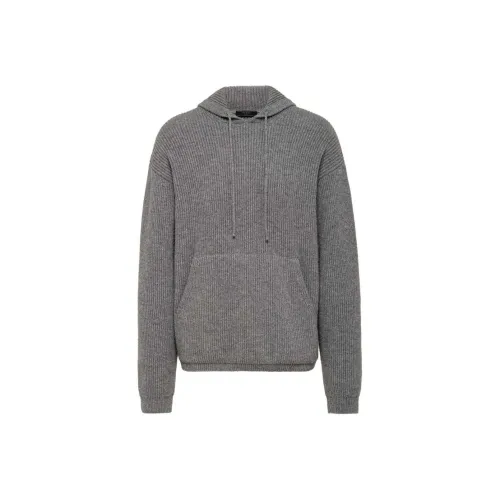 PRADA Серый Мужской Трикотаж