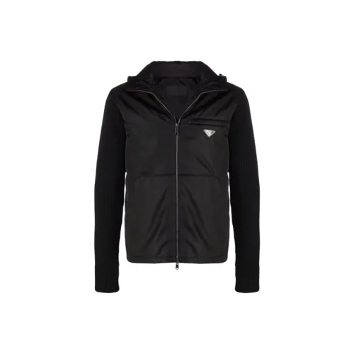 PRADA Мужские черные куртки