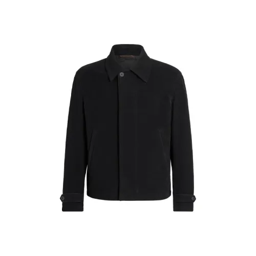 Ermenegildo Zegna Черные Мужские Куртки