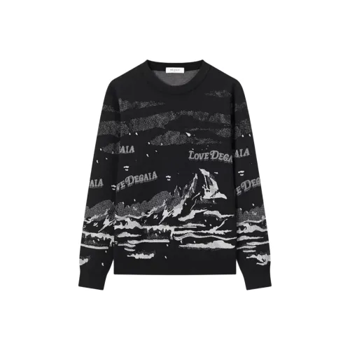 DEGAIA Черный Мужской Трикотаж