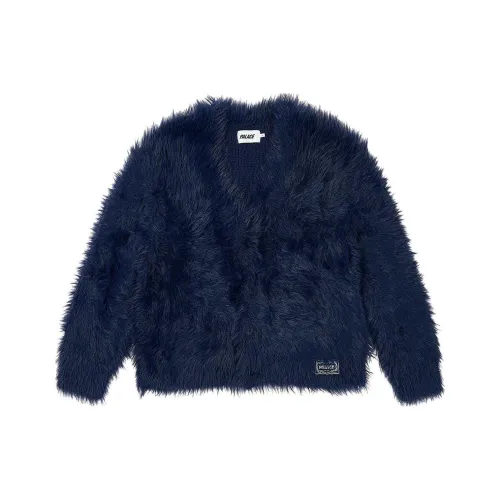 PALACE SS24 Series YETI Кардиган Темно-синий Синий Трикотаж Унисекс Морской Синий