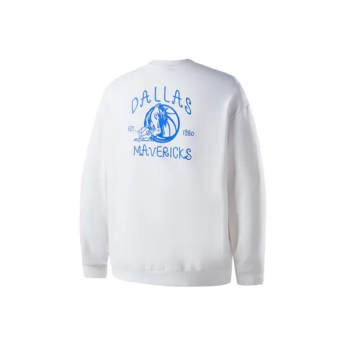 NBA Dallas Mavericks Свитшот Унисекс Белый