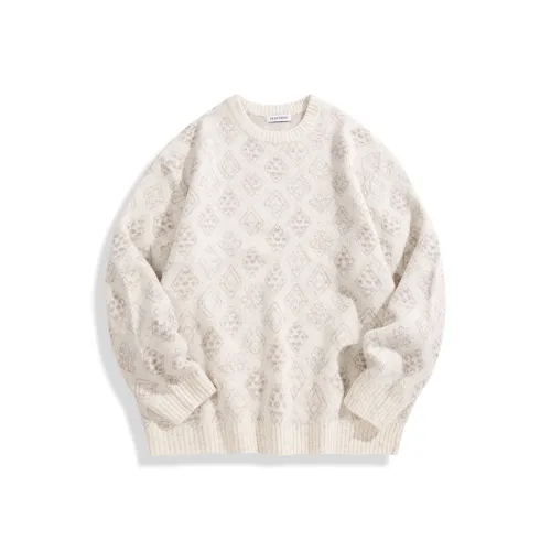 PEACEBIRD MEN Кремово-белый, Партия 1 Унисекс Свитеры