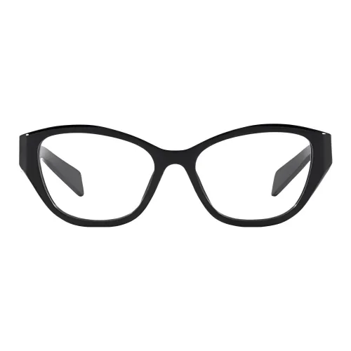 PRADA Ацетат Нерегулярная форма Оправа для очков Женская Черная