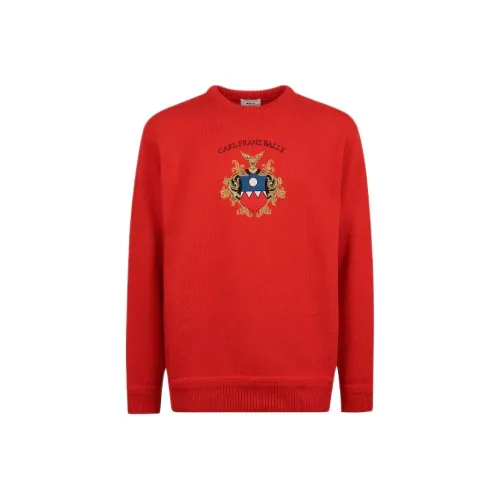 BALLY Red Men's Sweaters BALLY Красные Мужские Свитера