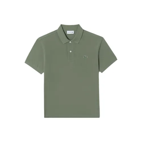 Поло LACOSTE Collaboration Мужское Хаки Зеленый