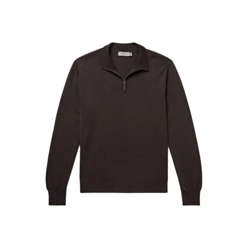 Canali Коричневый Мужской Свитеры