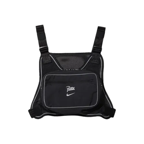 nike x patta Бег Майка Азиатская версия Унисекс Черный