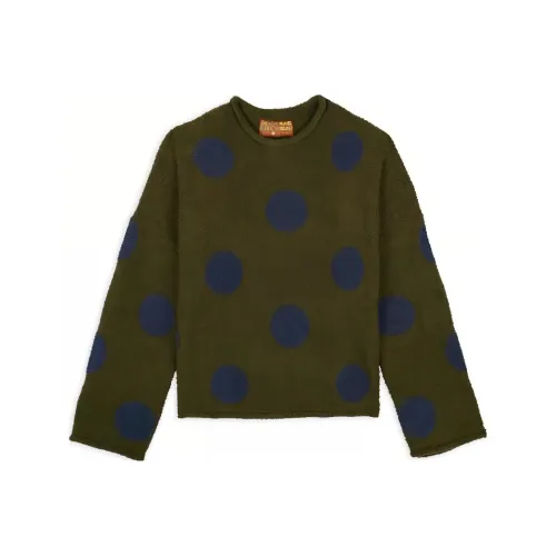 Brain Dead TEDDY FUR DOT KNIT SWEATER Unisex Olive