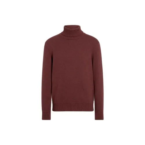 Ermenegildo Zegna Темно-бордовые Мужские Свитера