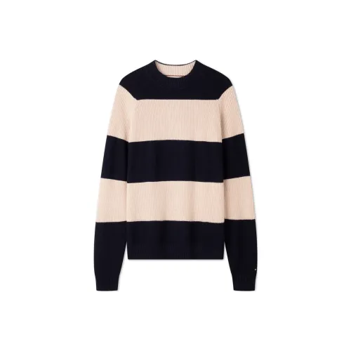 Tommy Hilfiger Свитер Унисекс Темно-синий Бежевый Полосы