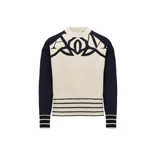 Alexander McQueen Кремовые Мужские Свитера